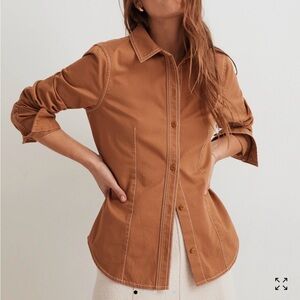 Madewell Brown Button Down Shirt